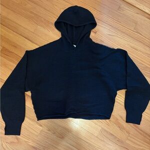 Offline by Aerie Black Ribbed Top